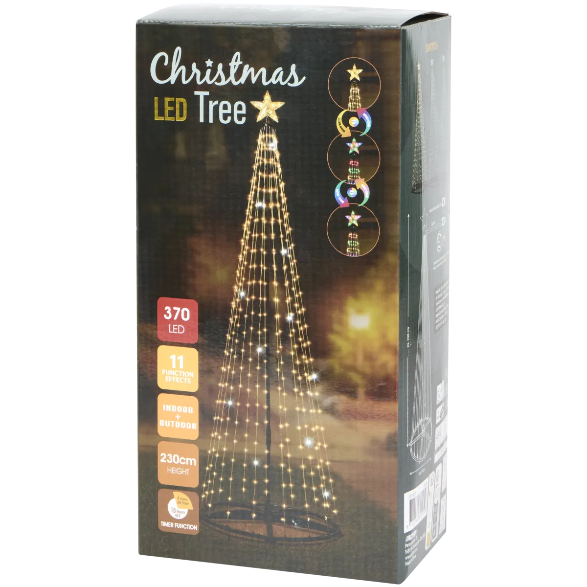 LED-Weihnachtsbaum – Ø 70 x 230 cm, 5 m Kabellänge