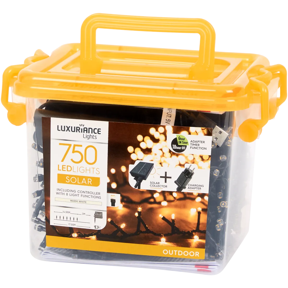 Luxuriance Lights Solar-Lichterkette – 18 m