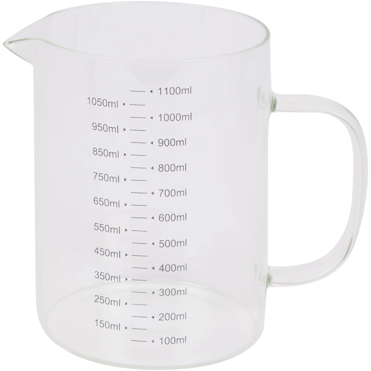 Messbecher – Glas, Transparant
