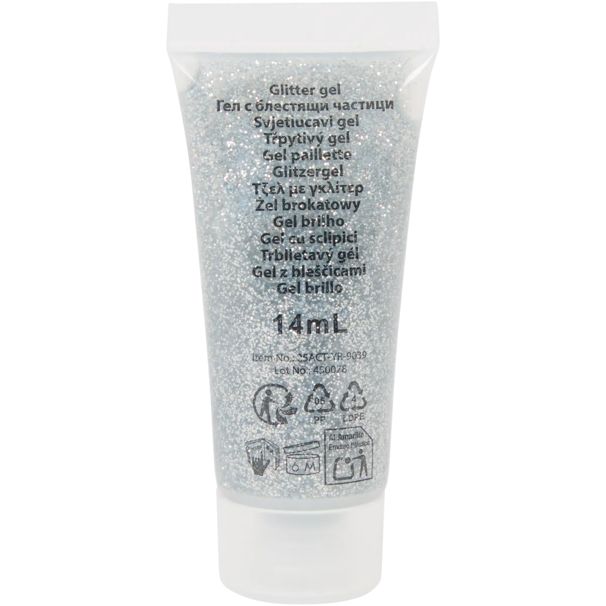 Gel pailleté pour corps et visage