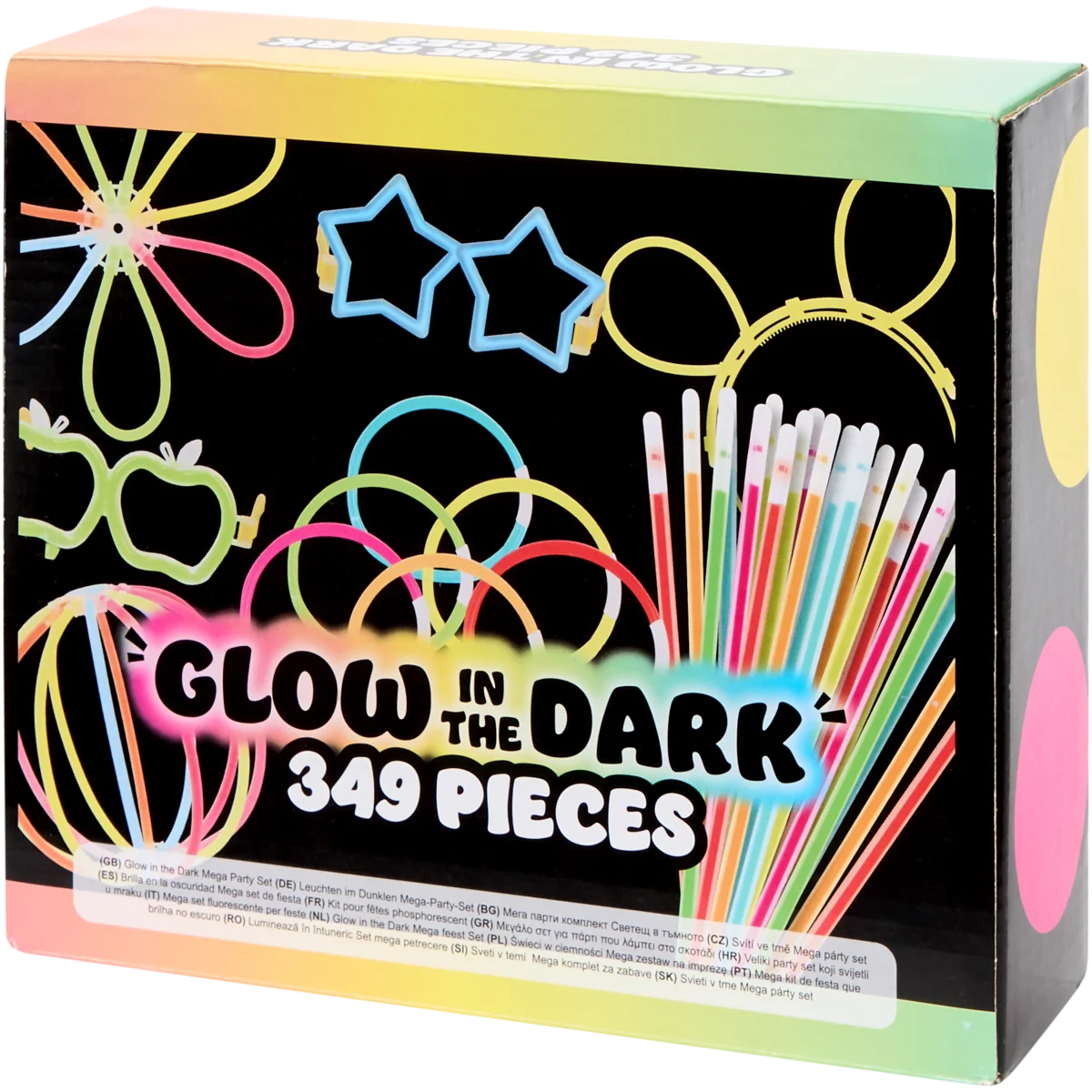 Set fosforescent pentru petrecere Glow in the dark – 349 bucăți