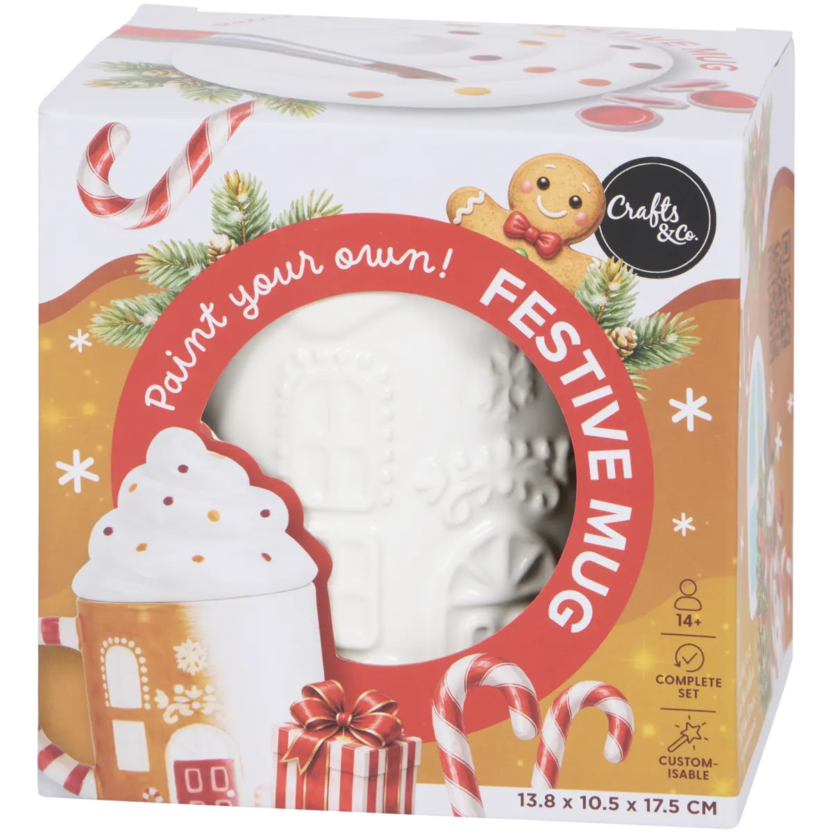 Crafts & Co Weihnachtstasse zum Bemalen