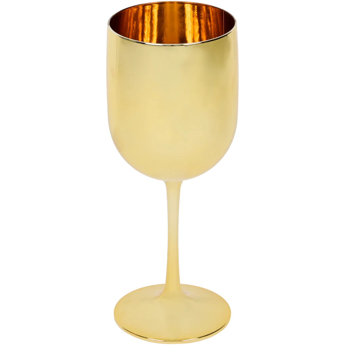 Goldenes Weinglas – Gold, Kunststoff