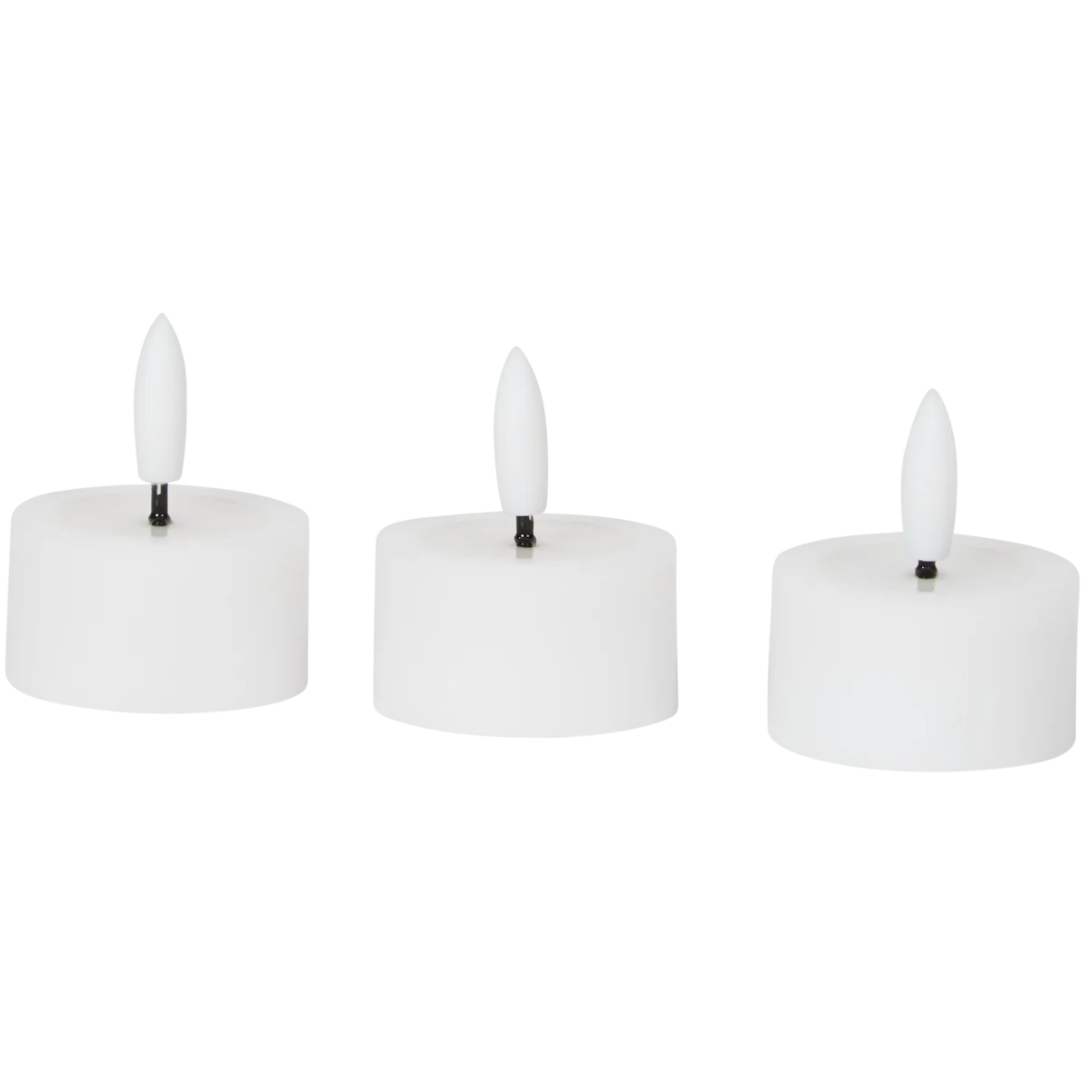 LED-Teelichter – Ø 6 x 3 cm, 2 Stück