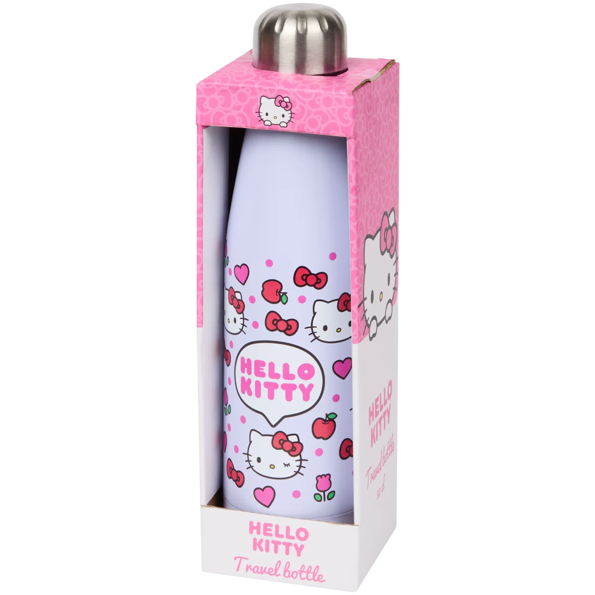 Gourde Hello Kitty Euroswan - Blanc Et Rose - Bouteille Réutilisable - Neuf