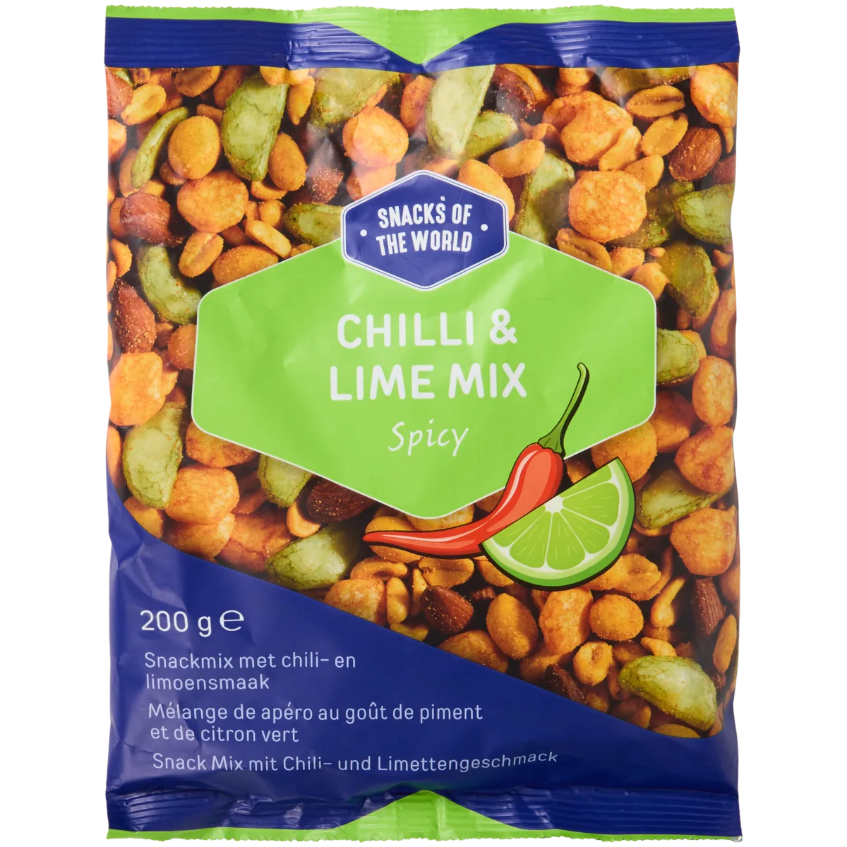 Mélange apéritif piment et citron vert Snacks of the World Spicy