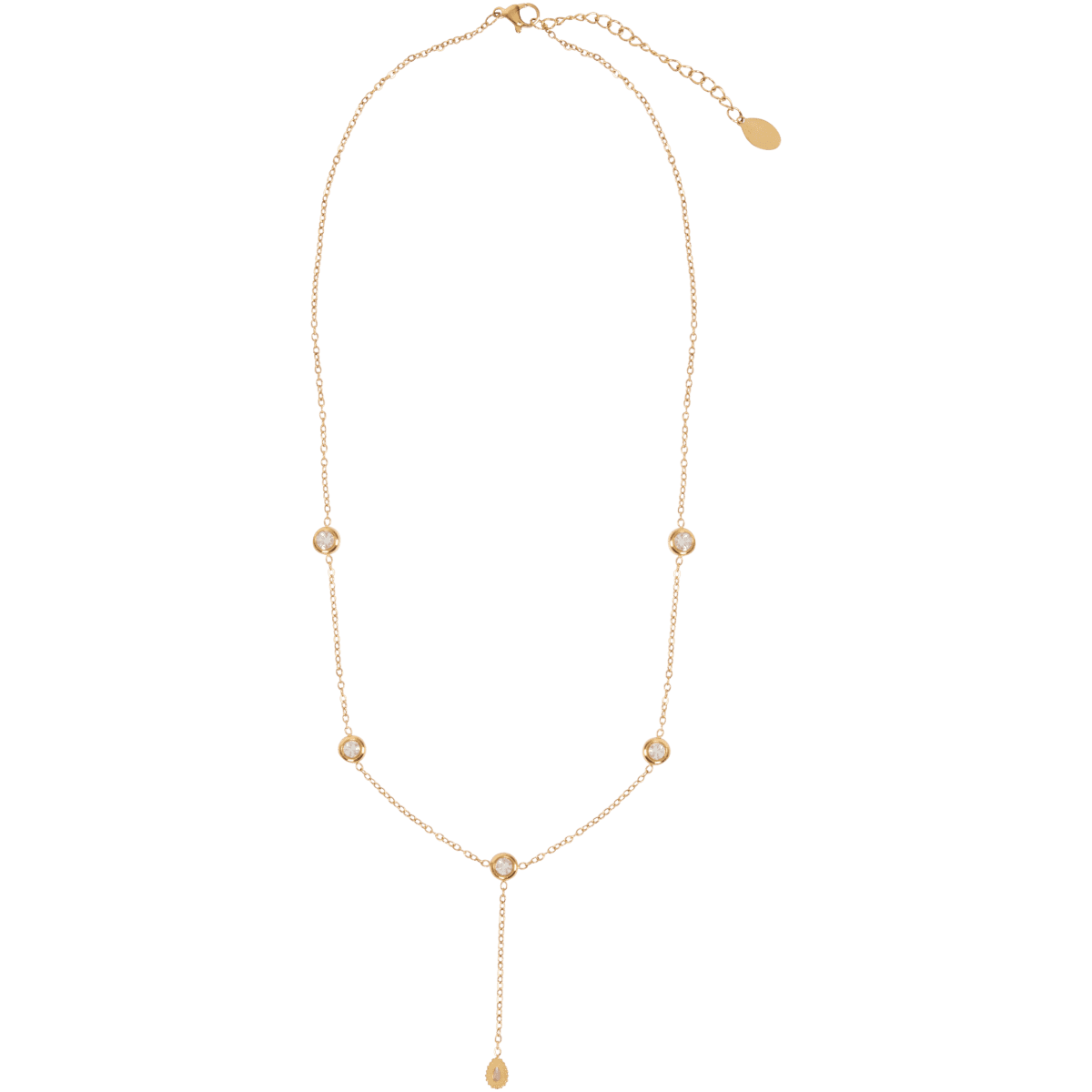 Collana placcata oro con semi di senape ispiratrice cristiana