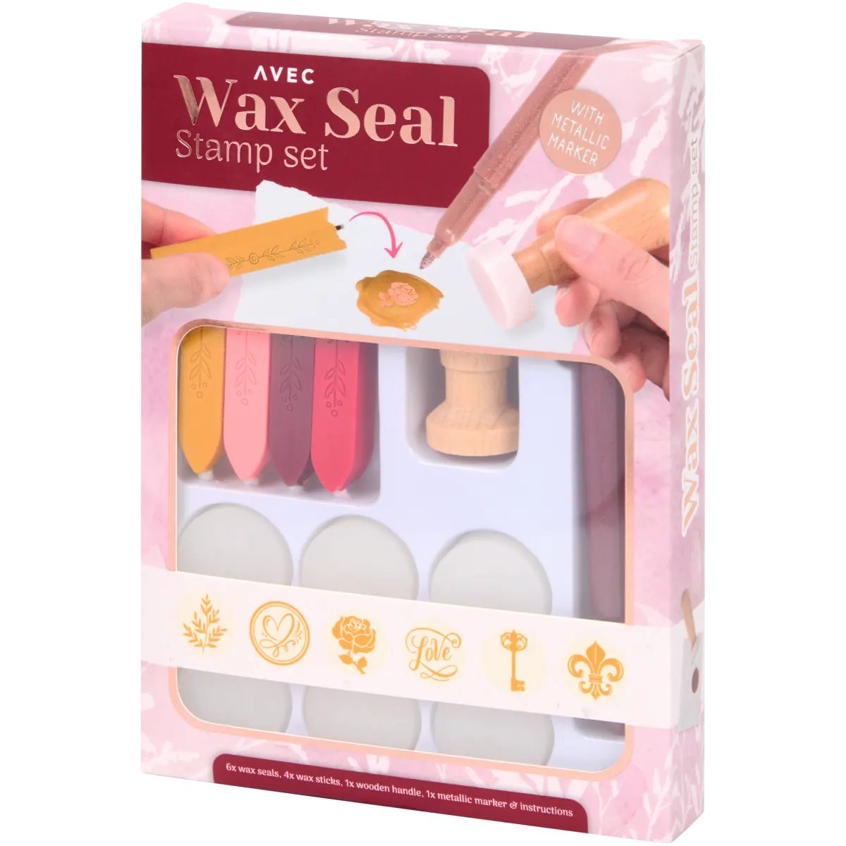 Juego de sellos de cera Avec