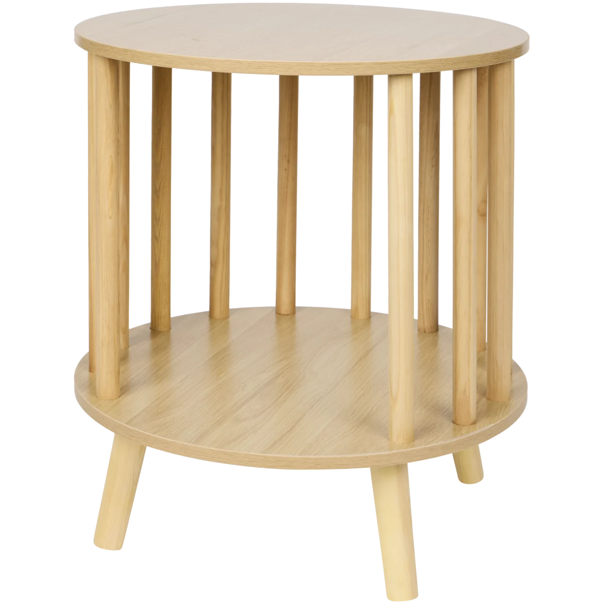Beistelltisch aus Holz – Ø 40 x 48 cm, Braun