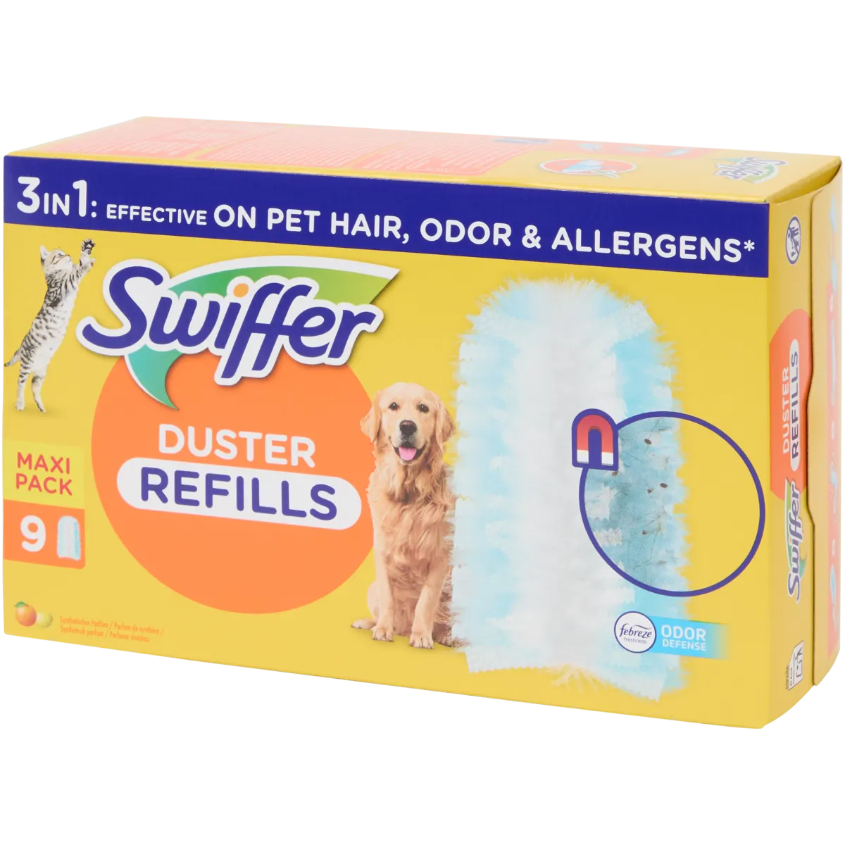 Swiffer Duster Nachfüllpack – Blau, 9 Stück