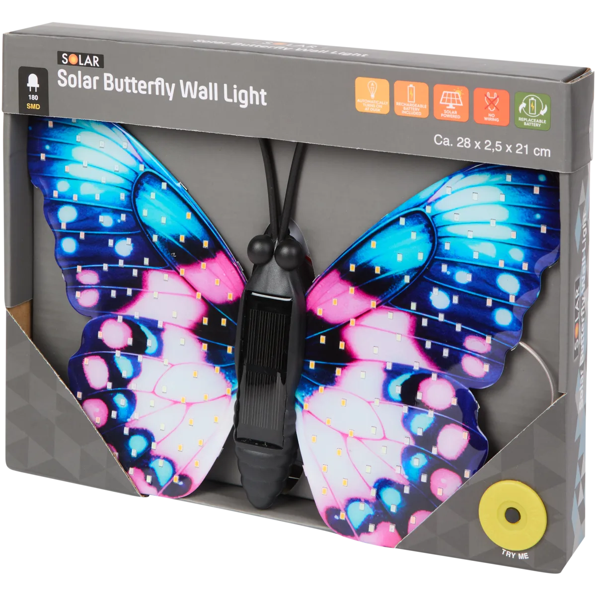 Solarvlinderwandlamp