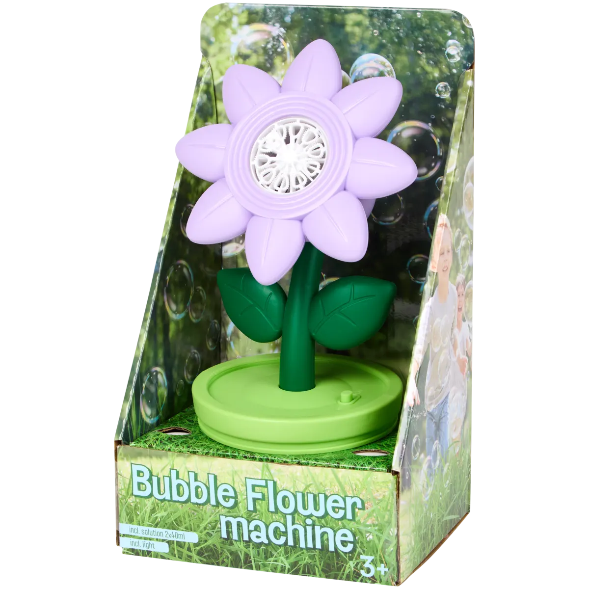 Machine à Bulles Tournesol – 5000-10000 Bulles/min, Lumière LED, Tête Qui Bouge – Rechargeable, Intérieur/extérieur – Cadeau Enfant