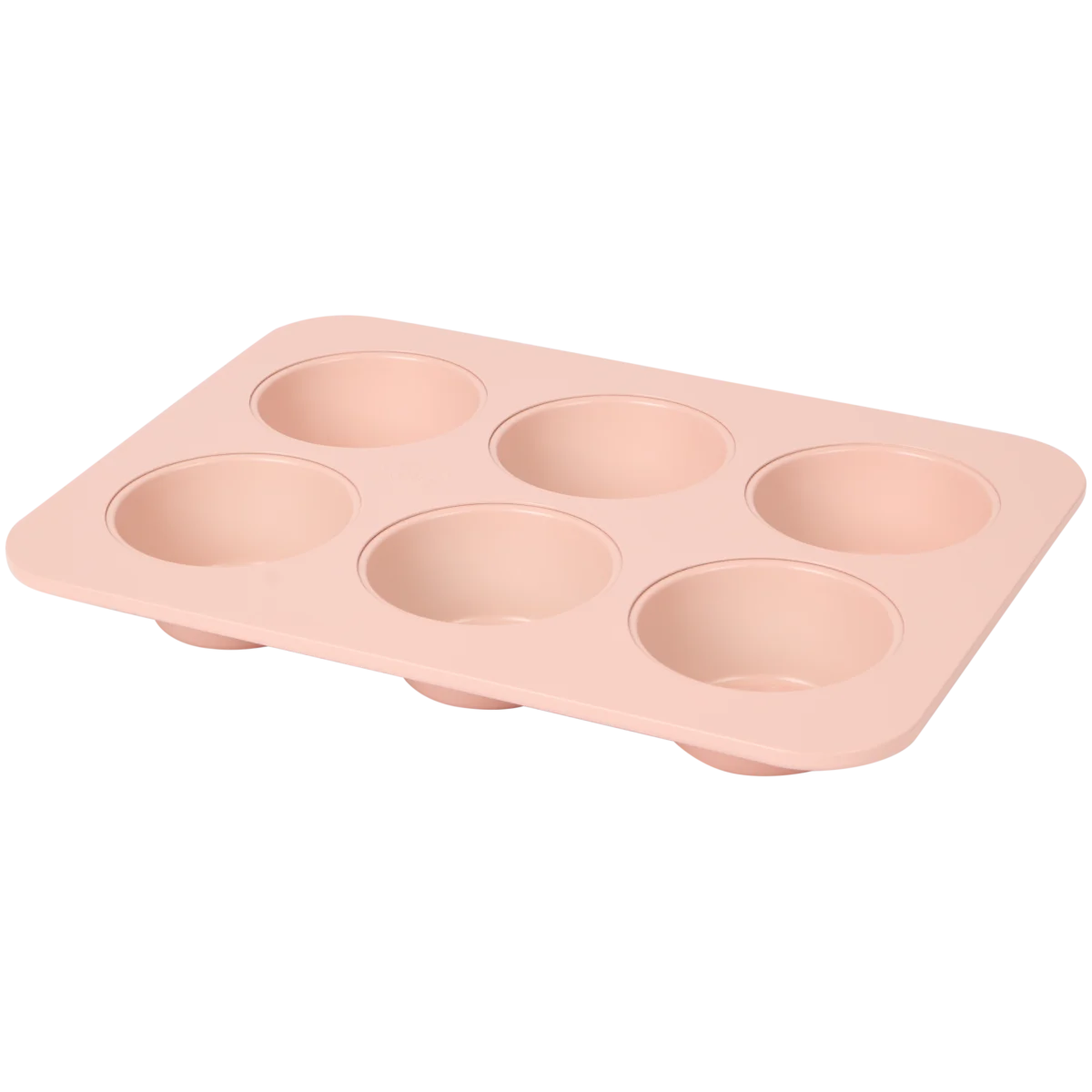 dility - Stampo per muffin in silicone, 6 tazze, antiaderente, per muffin, Yorkshire Pudding, Cupcakes Brownies, 25,5 x 17,5 x 4 cm