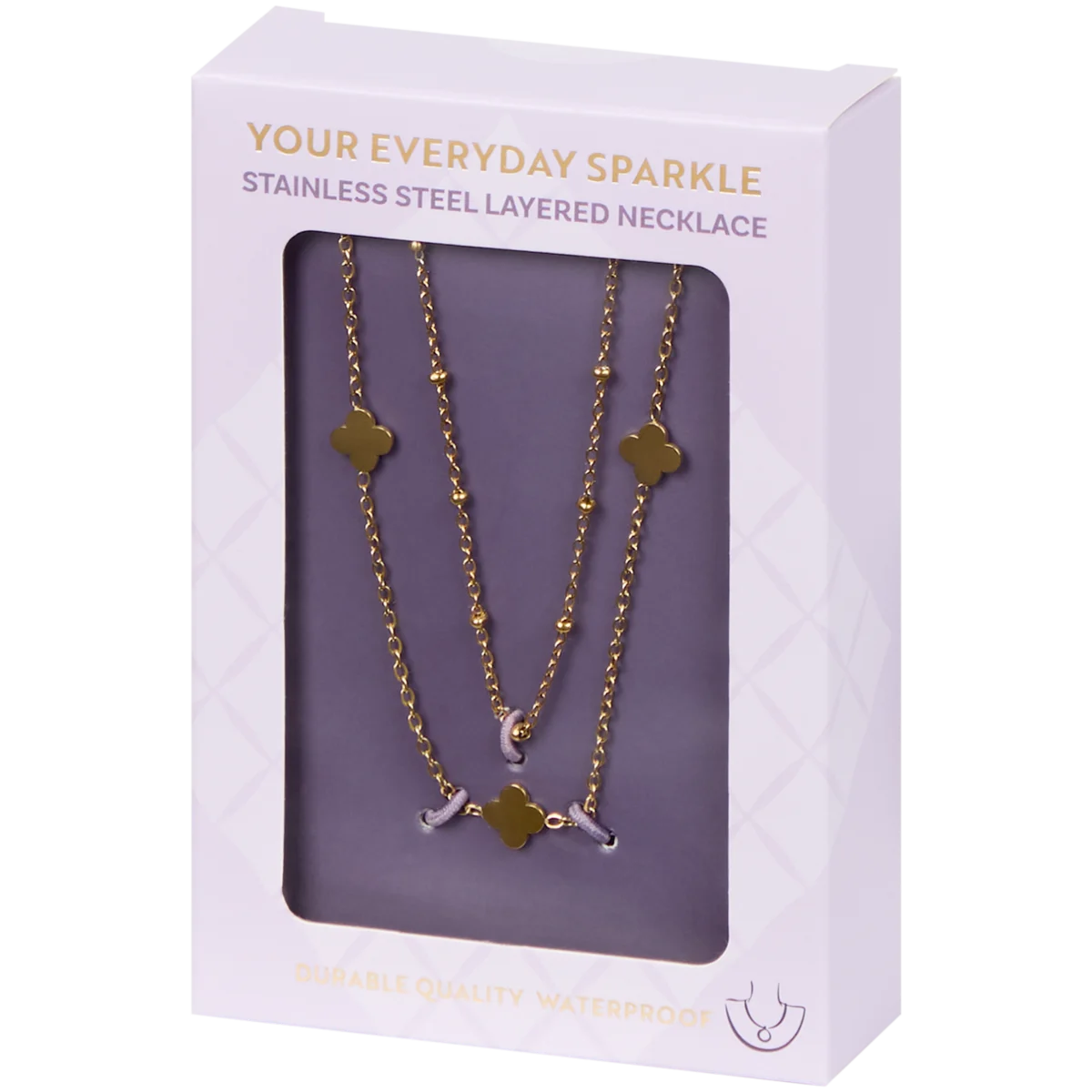 Akzent Collana da donna in acciaio inox, collana alla caviglia