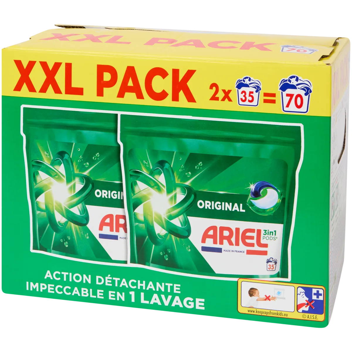 Promo Lessive Capsules Ariel Pods chez Carrefour