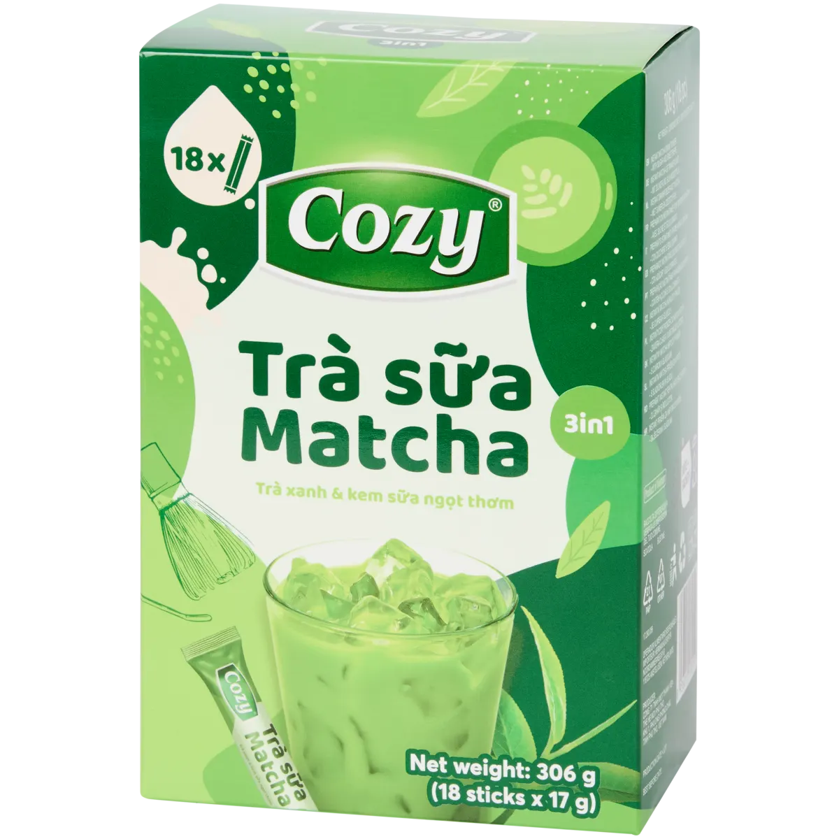 まっちゃ Matcha sticks Cozy – 18 bucăți | Action RO