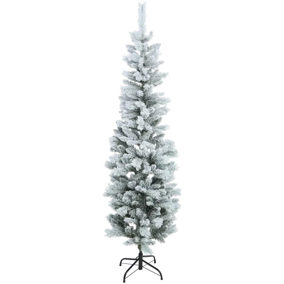Künstlicher Weihnachtsbaum mit Schnee – Grün, Weiß