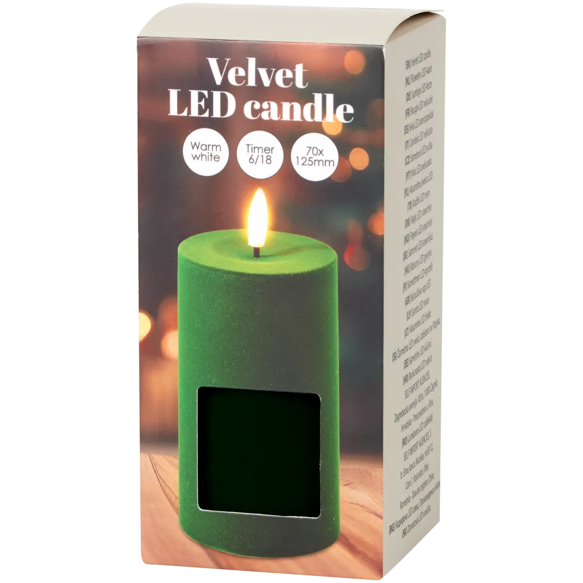 Samt-LED-Kerze