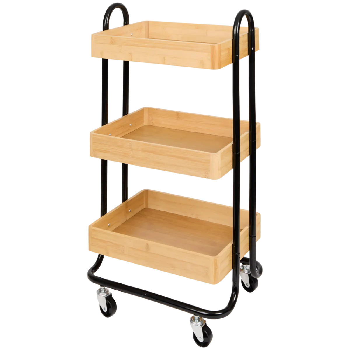 tabletttisch bambus Dekotablett Love Tray rund groß 2er Set Rattan & Bambus
