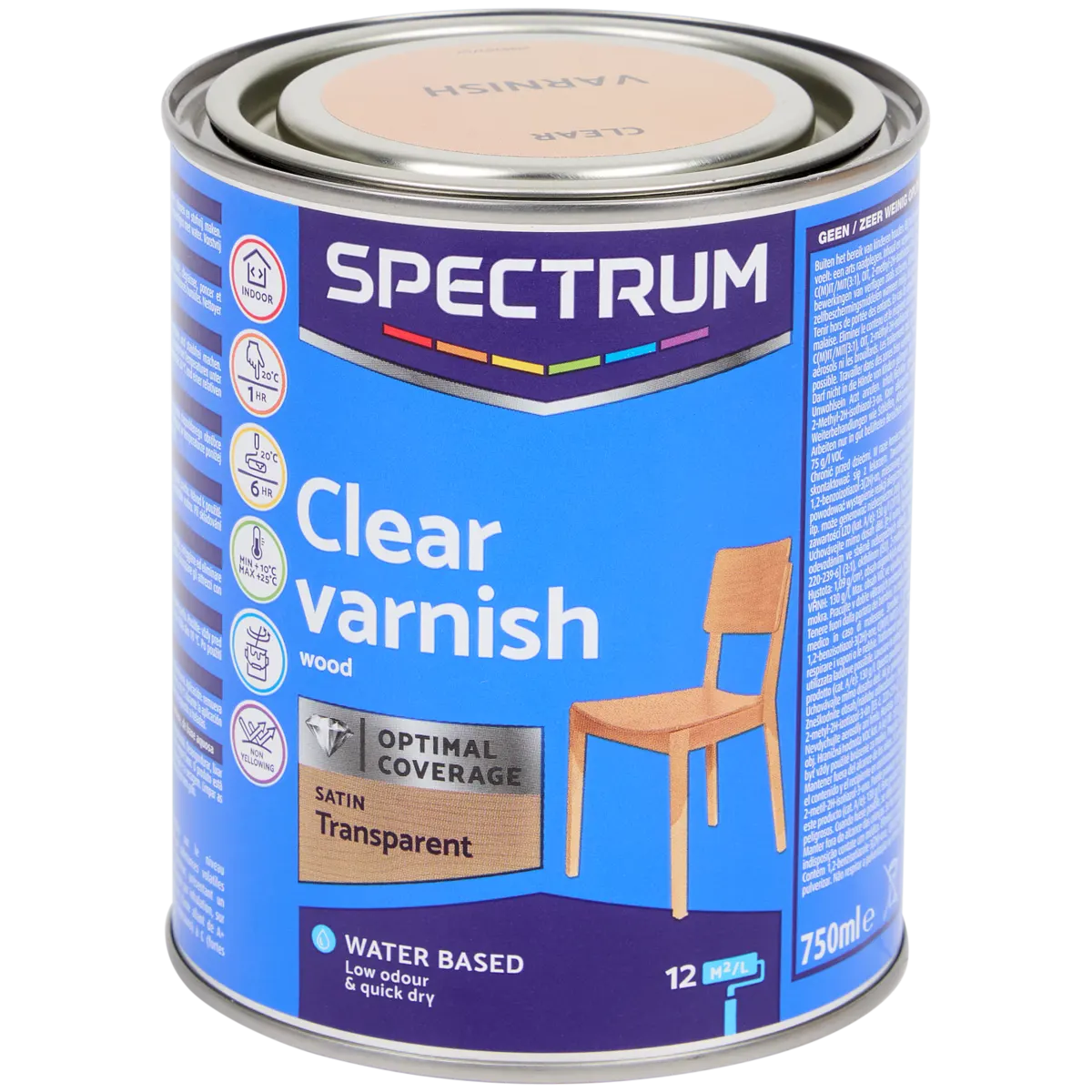 1PZ Vernice Spray - Trasparente - Effetto Laccato E Ceramico - 400ml - CWR