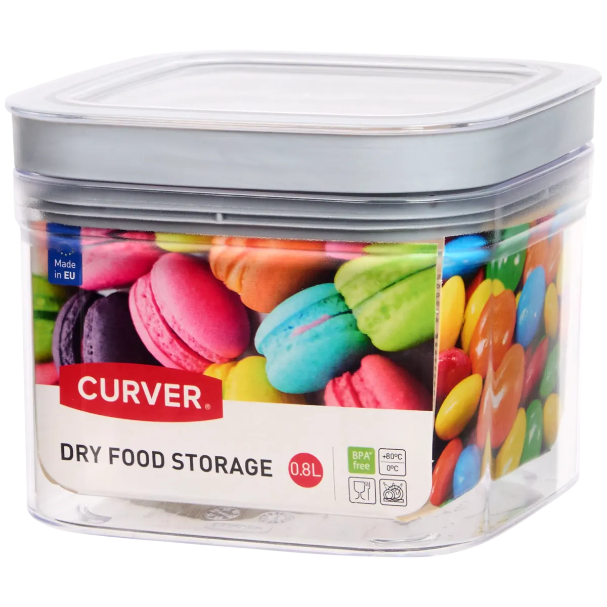 Curver Vorratsdose – 12 x 12 x 10 cm, Transparant, Plastik/kunststoff