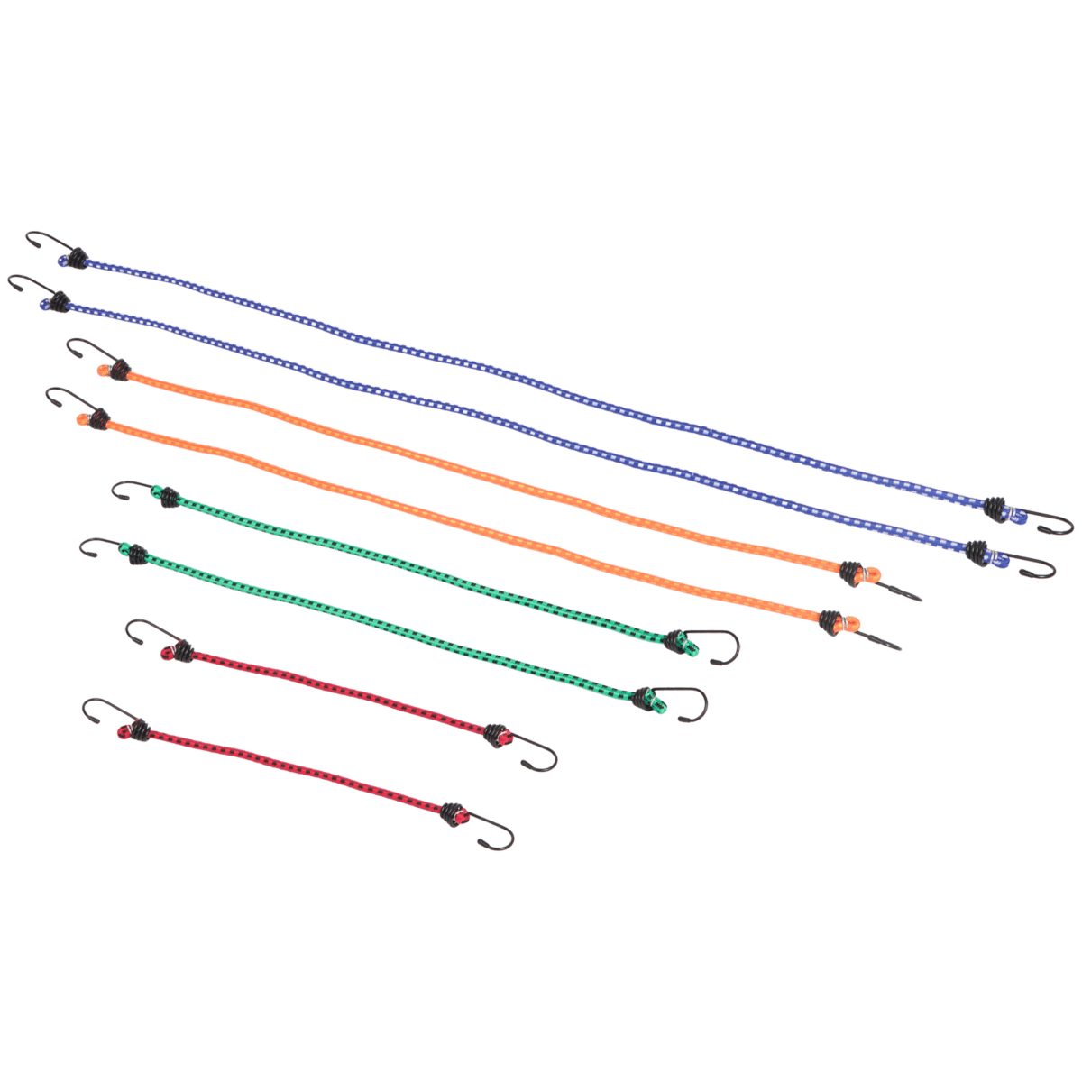 WMZOBH Lot De 25 Tendeurs élastiques Courts Avec Crochets - 25,4 Cm