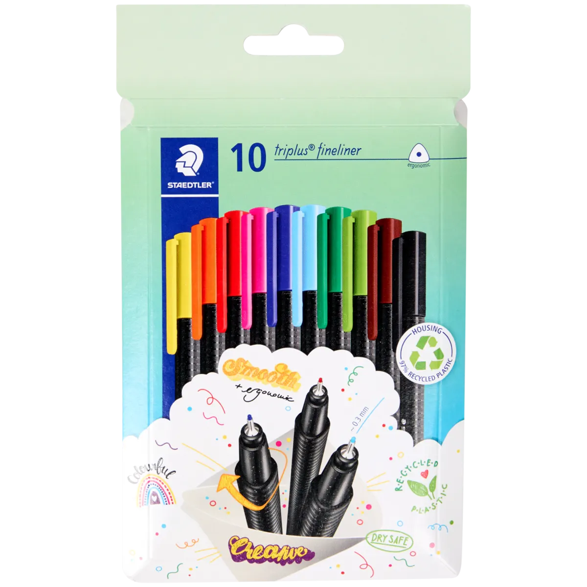 Pennarelli Lavabili Pelikan Colorella Star - Set 12 Colori | Punta Fine 1mm | Made In Italy - Foto 5