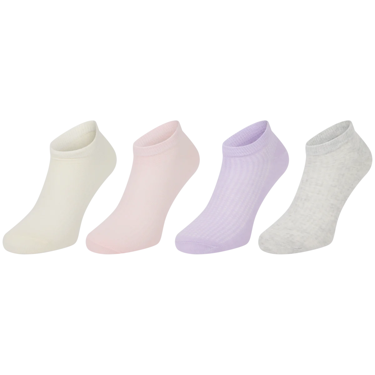 GoWith Calzini Corti Cotone Sneaker - 4 Paia, Assortiti, Traspiranti, Taglia 35-38 - 2