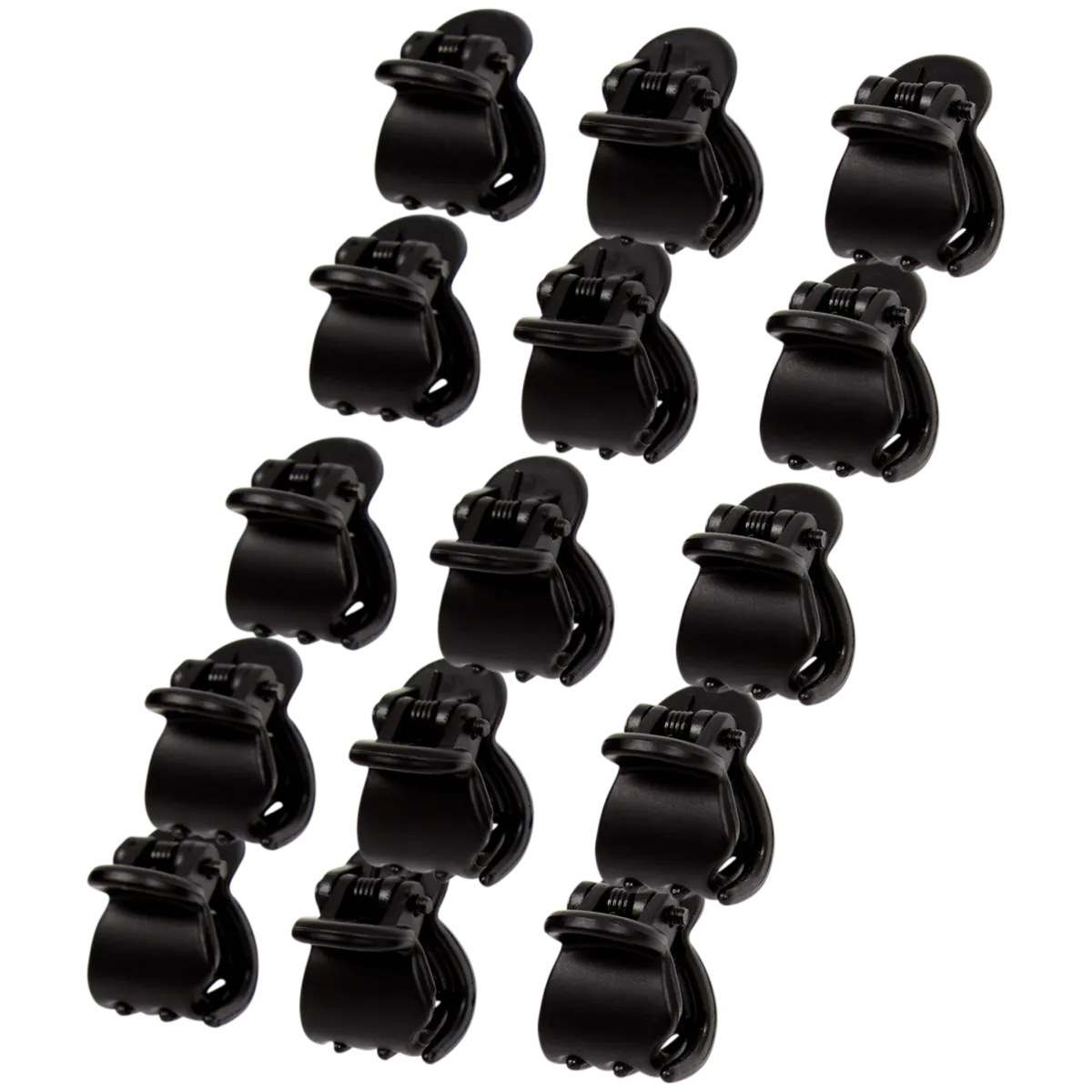 50 Mini-Haarklammern Set – Schwarz, Weiß, Braun, Starker Halt, Für Feines & Dickes Haar