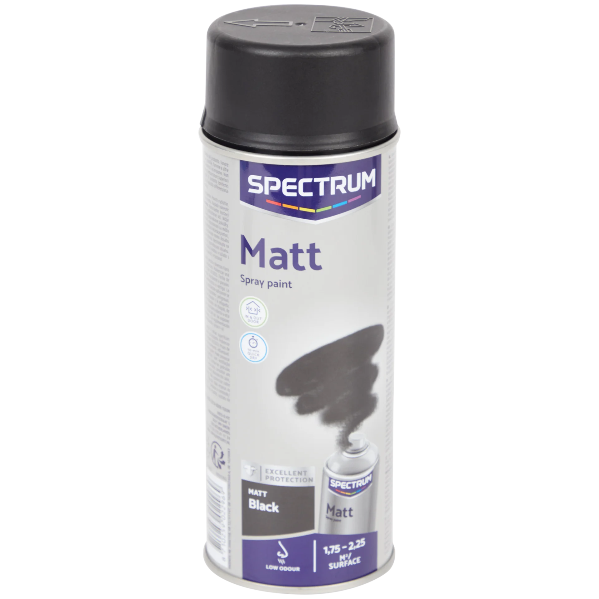 Spectrum Matte Sprühfarbe schwarz