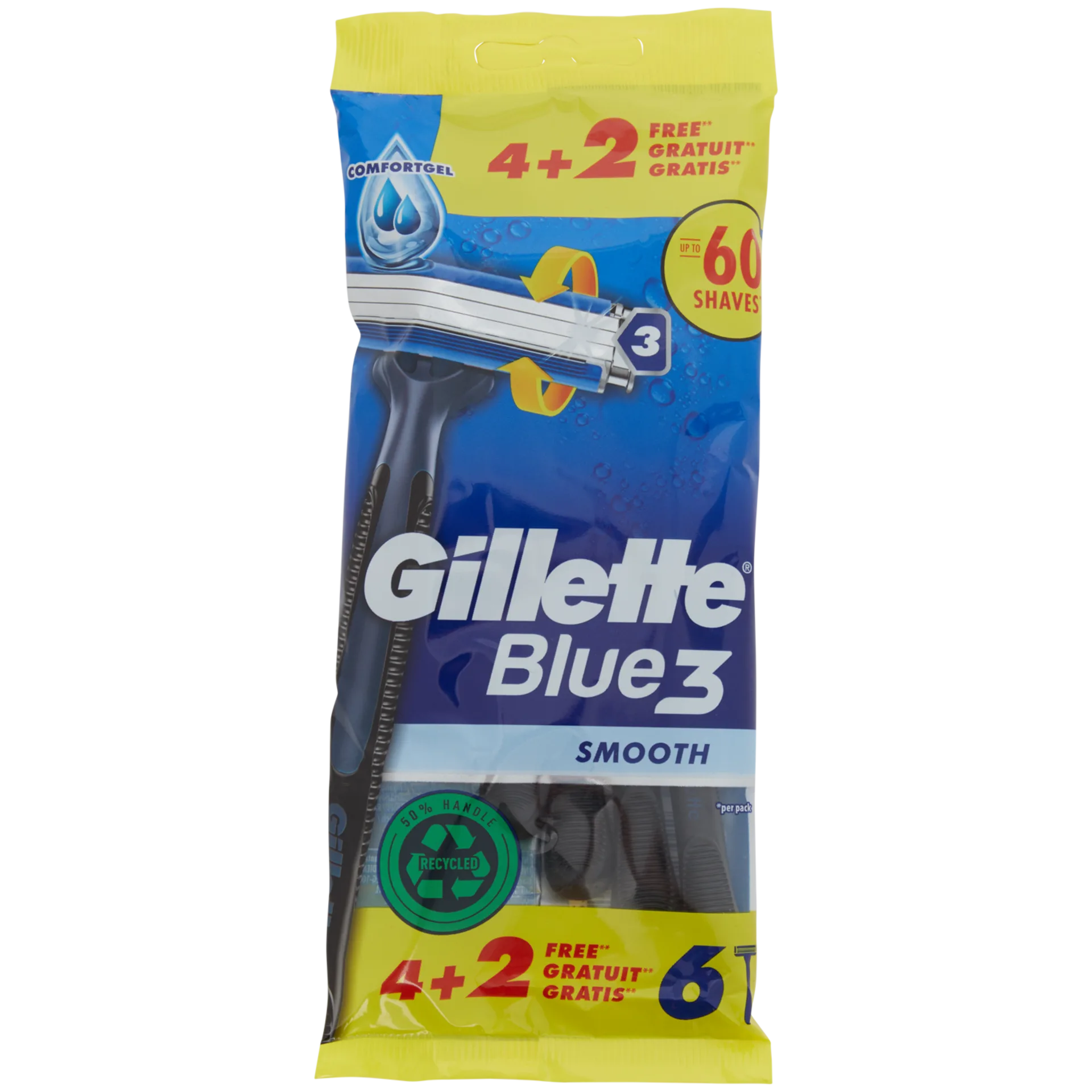 Gillette Blue3 Rasierklingen Smooth