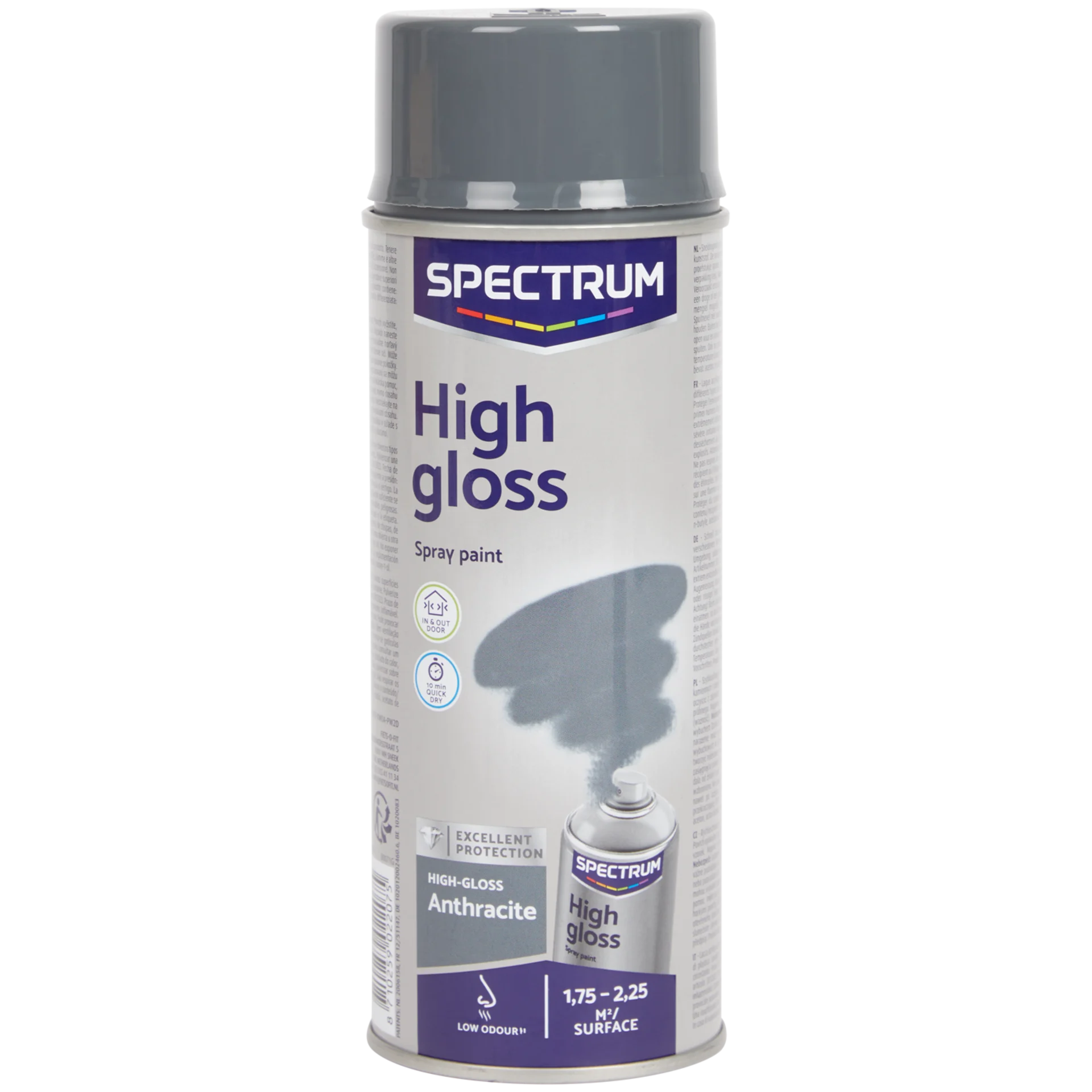 Spectrum Hochglanz-Sprühfarbe Anthrazit