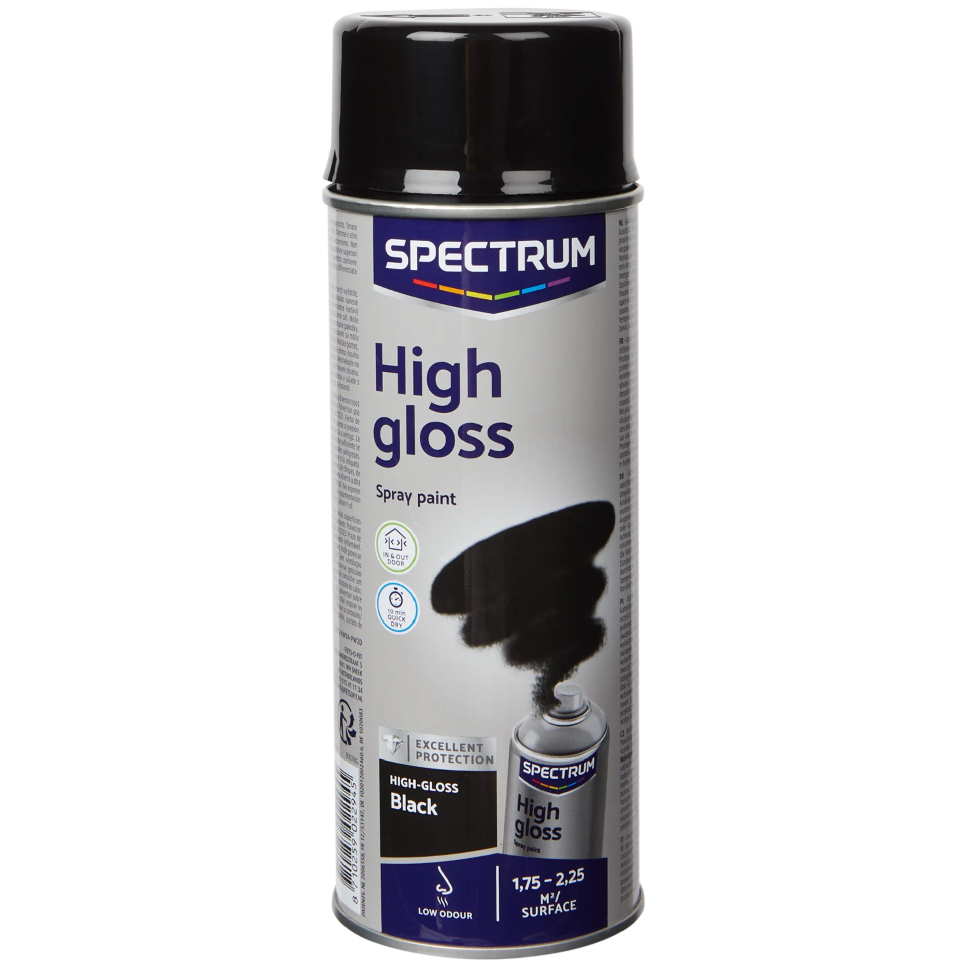 Spectrum Sprühfarbe Hochglanz Schwarz
