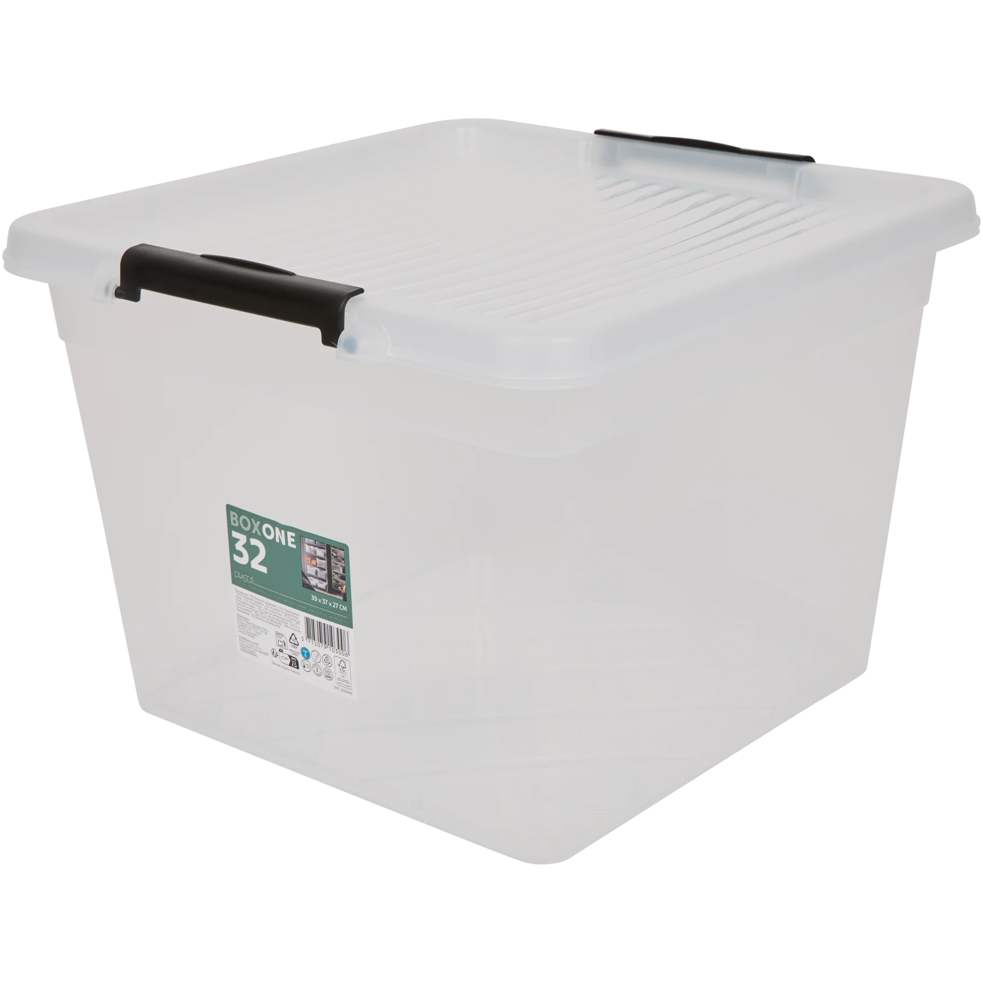 Aufbewahrungsbox mit Klemmdeckel