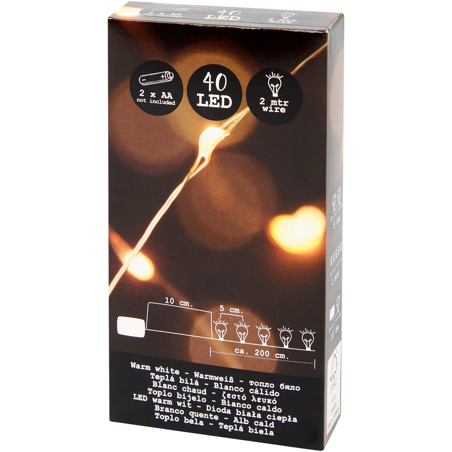 Warmweiße Lichterkette