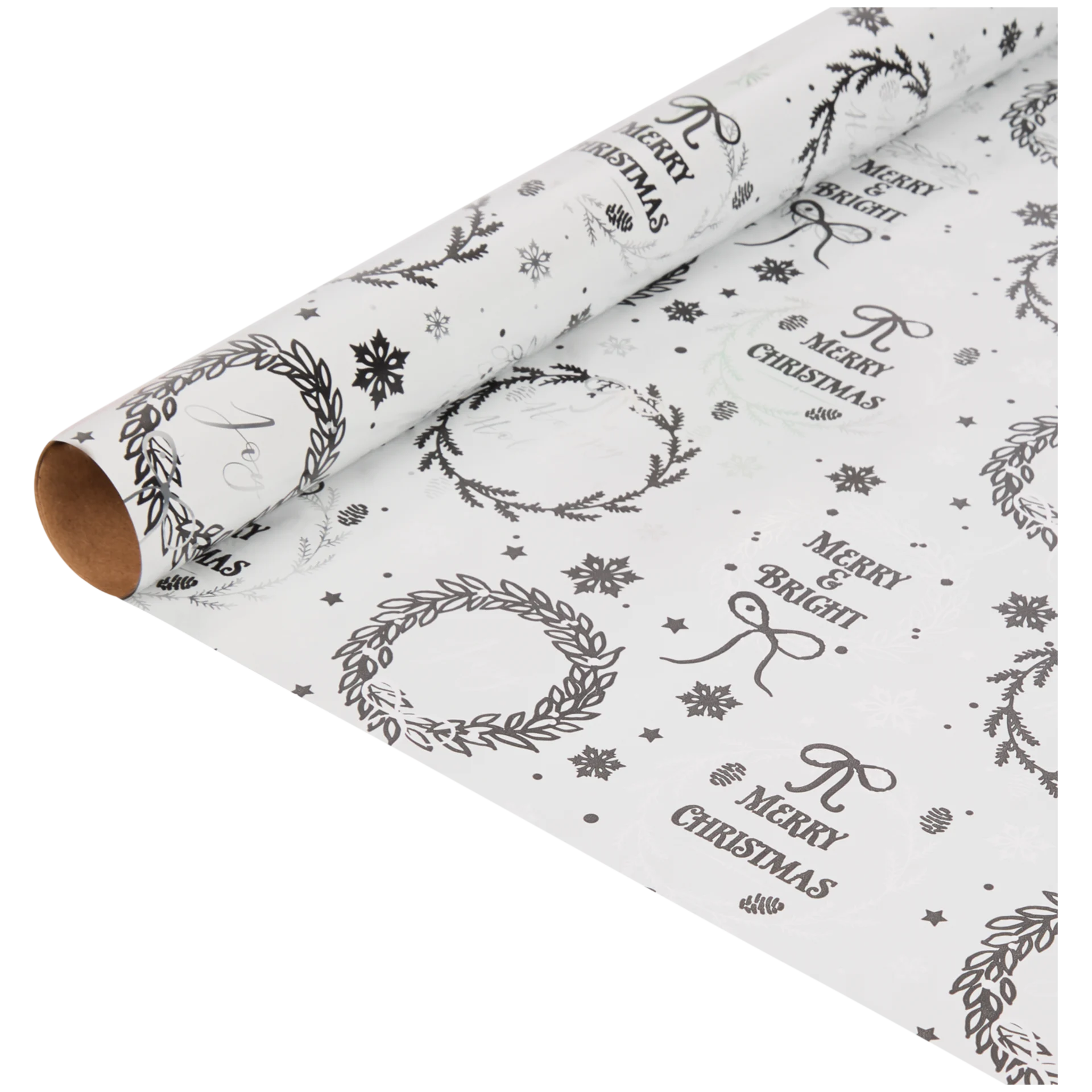 Weihnachtliche Metallic-Geschenkfolie