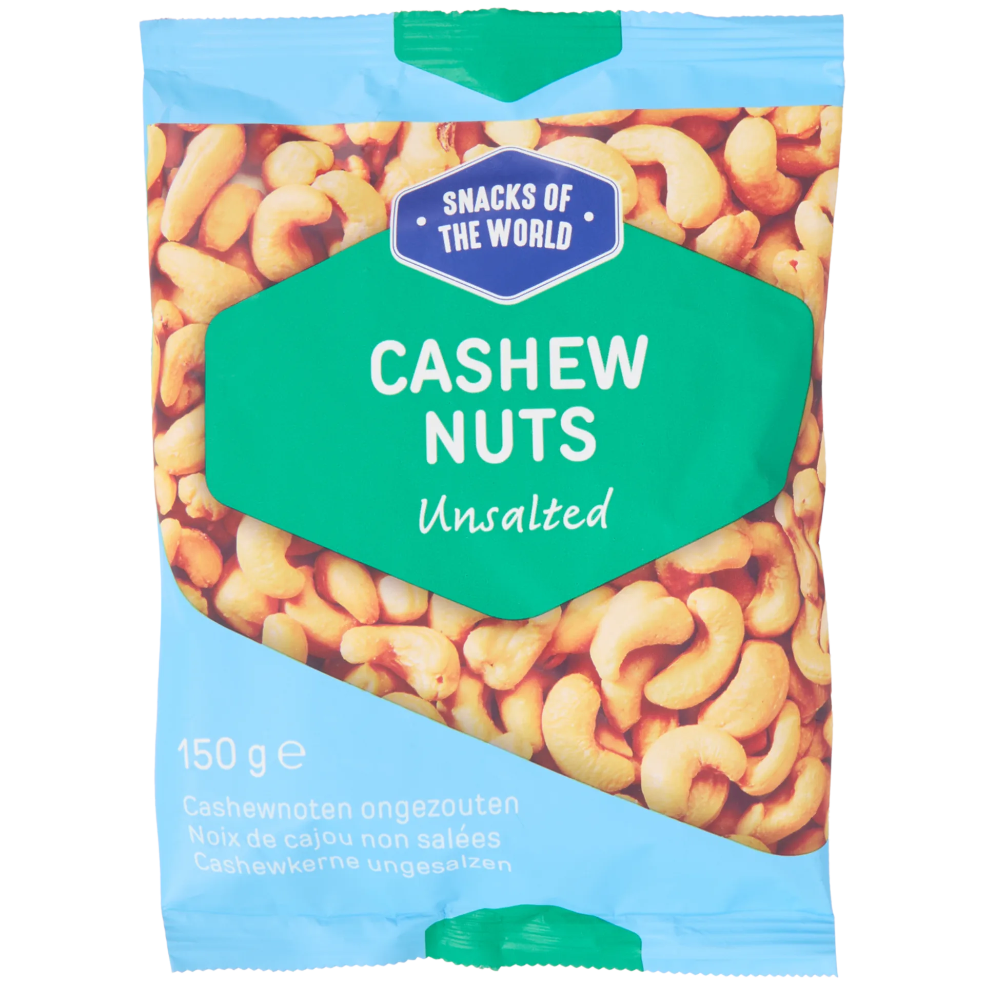 Snacks of the World Ungesalzene Cashewkerne
