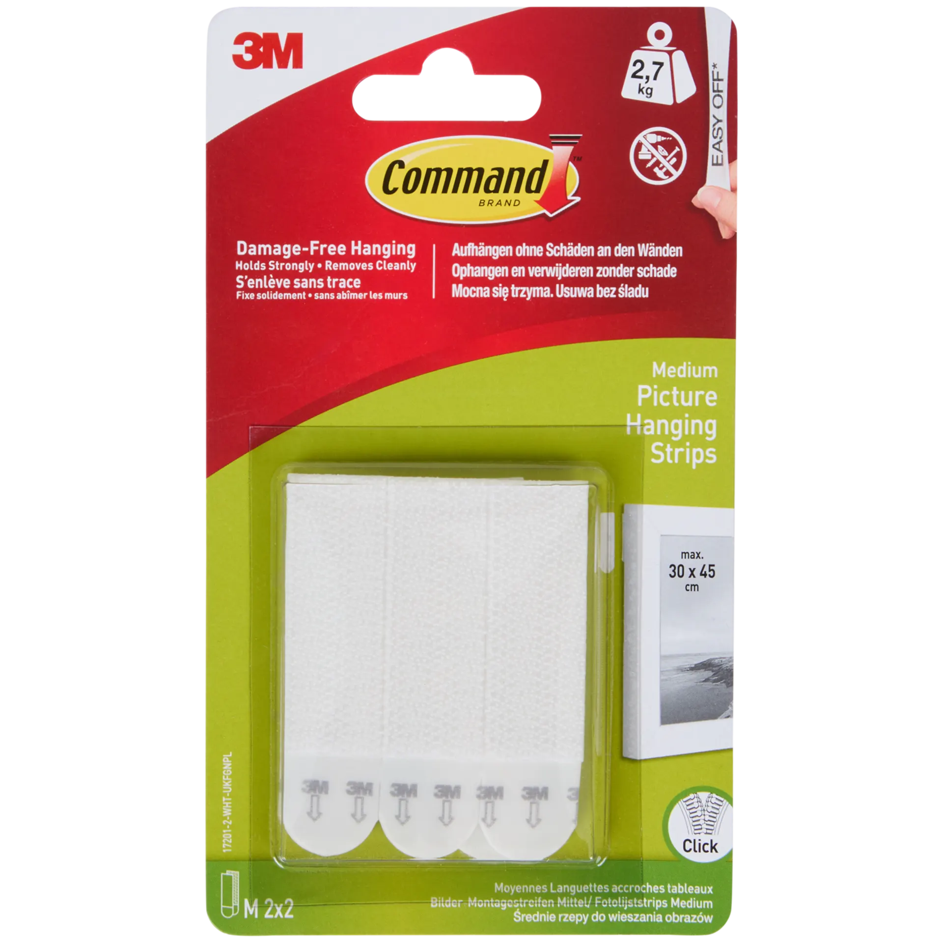 3M Command Poster-Strips Medium