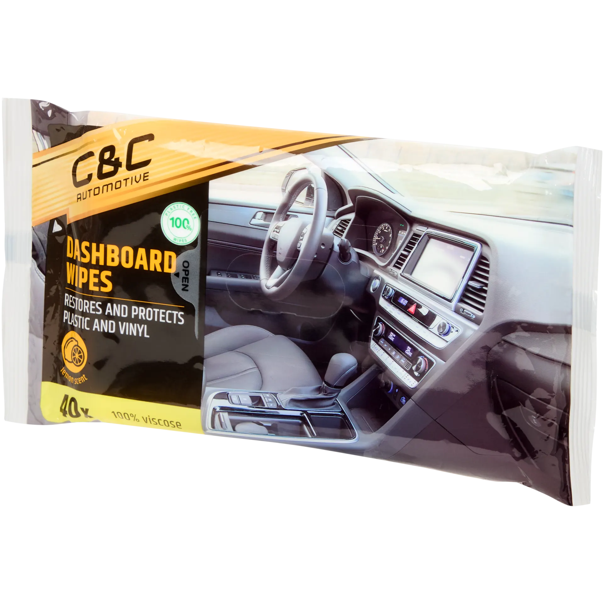 C&amp;C Feuchte Reinigungstücher fürs Auto