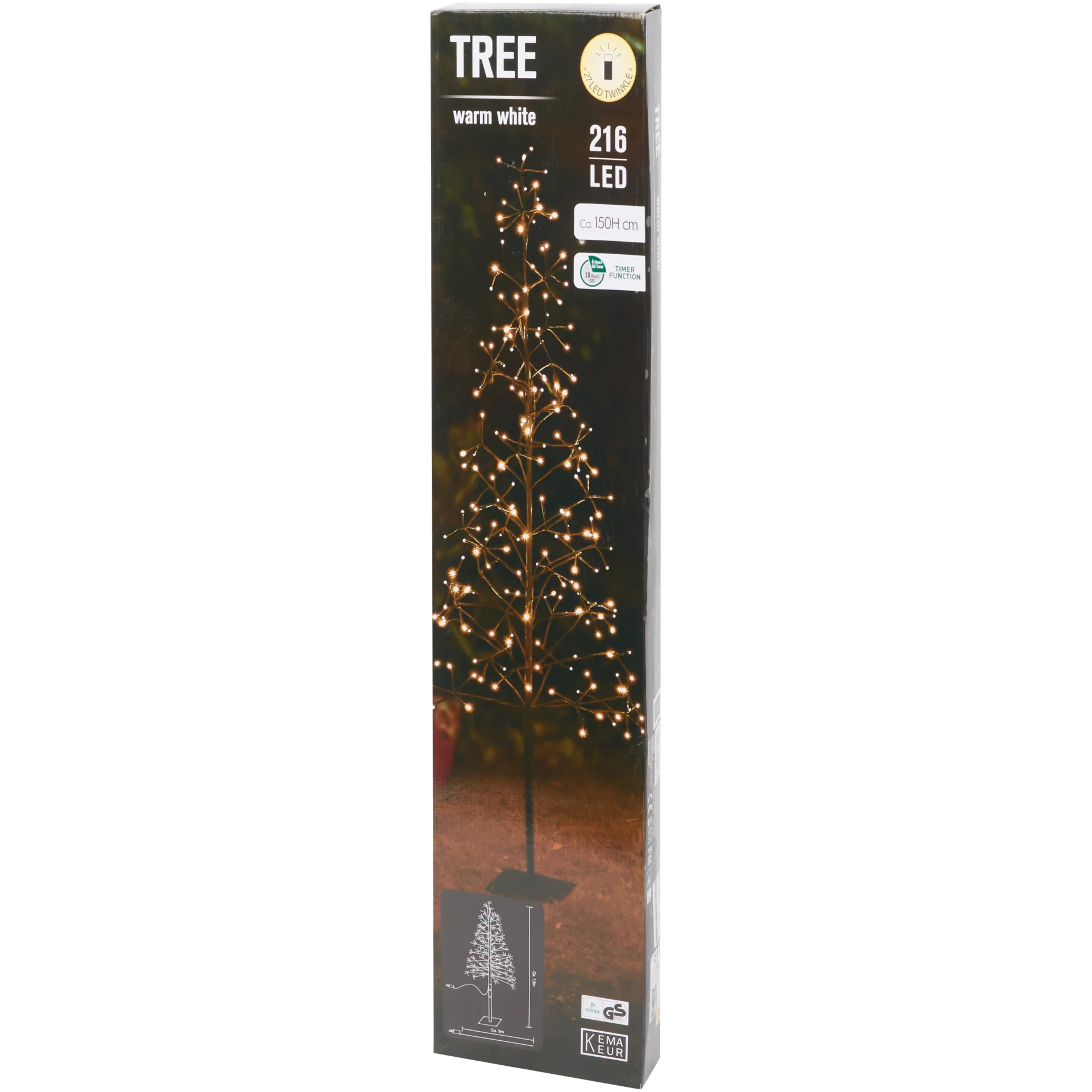 Baum mit LED-Beleuchtung