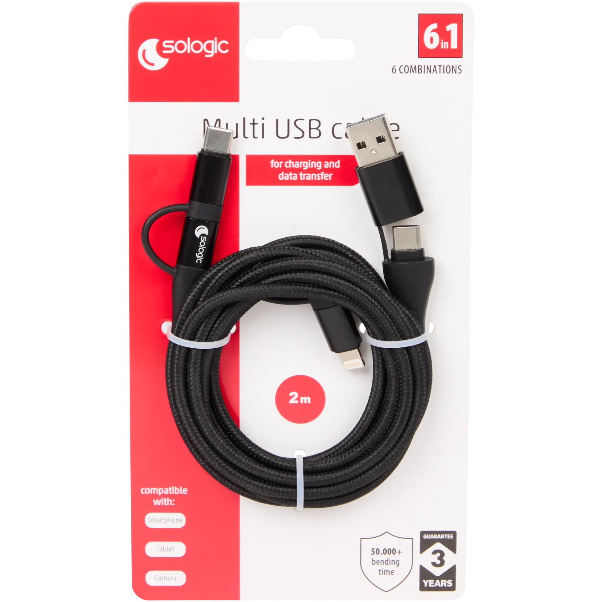 Sologic 6-in-1-Lade- und Datenkabel