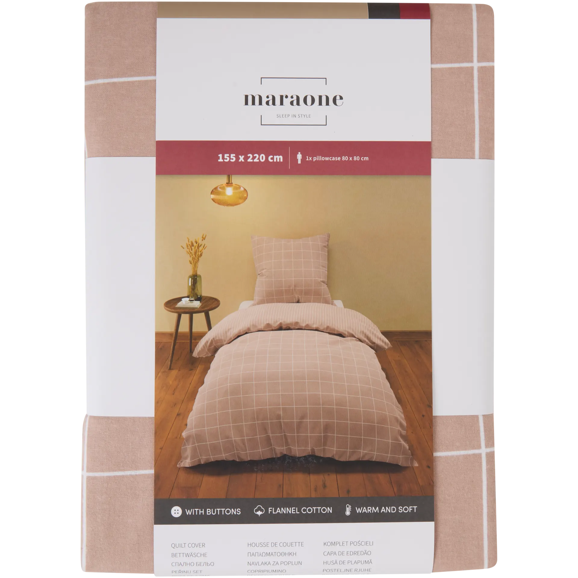 Bettbezug aus Flanell-Baumwolle