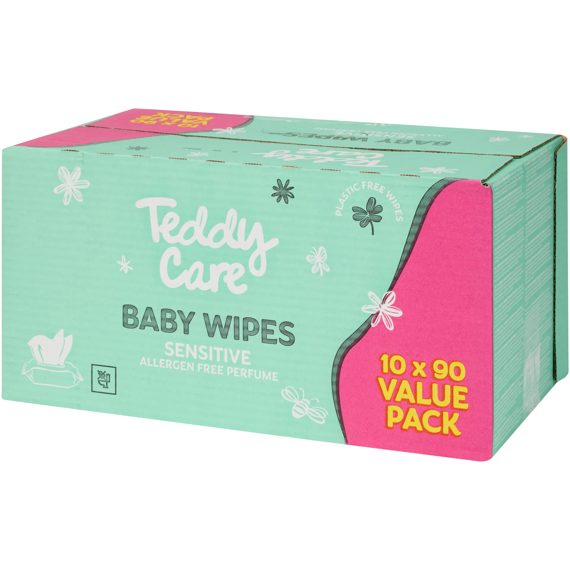 Teddy Care Vorteilspackung Babytücher Sensitive