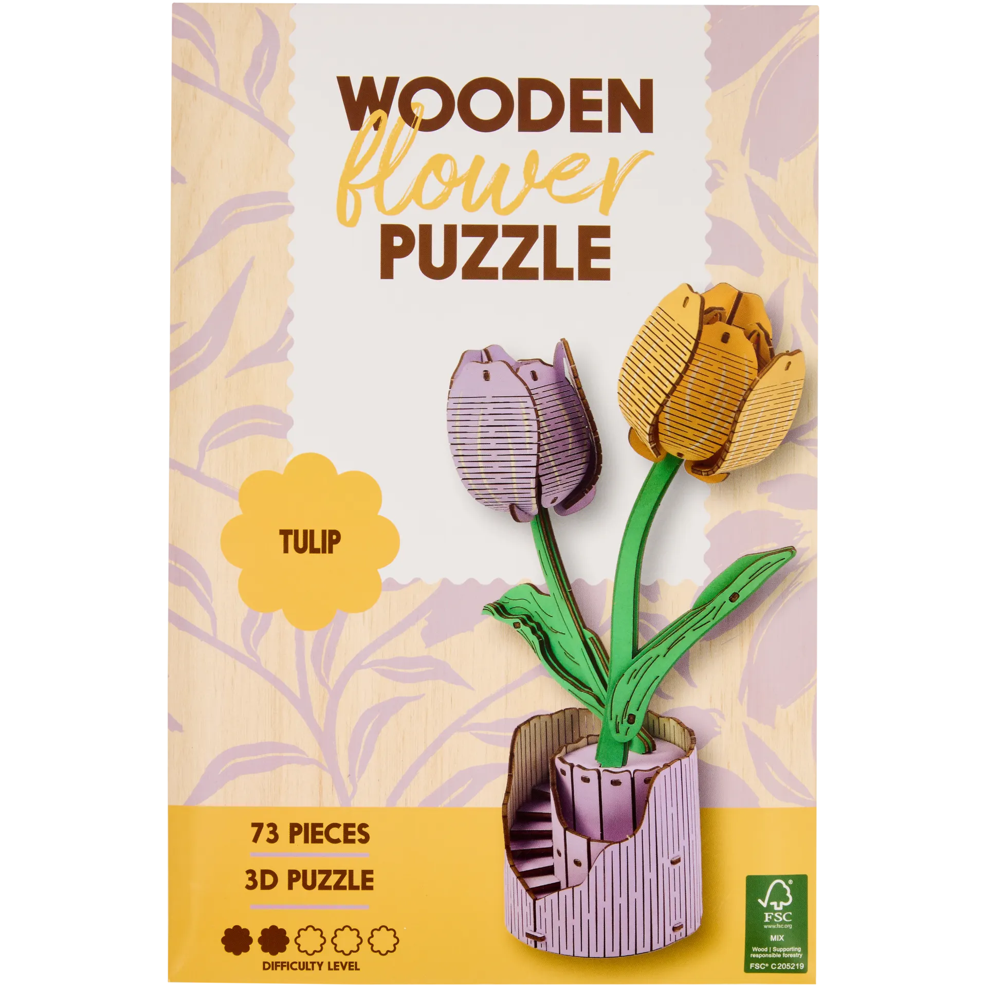 DIY-Holzblumenpuzzle