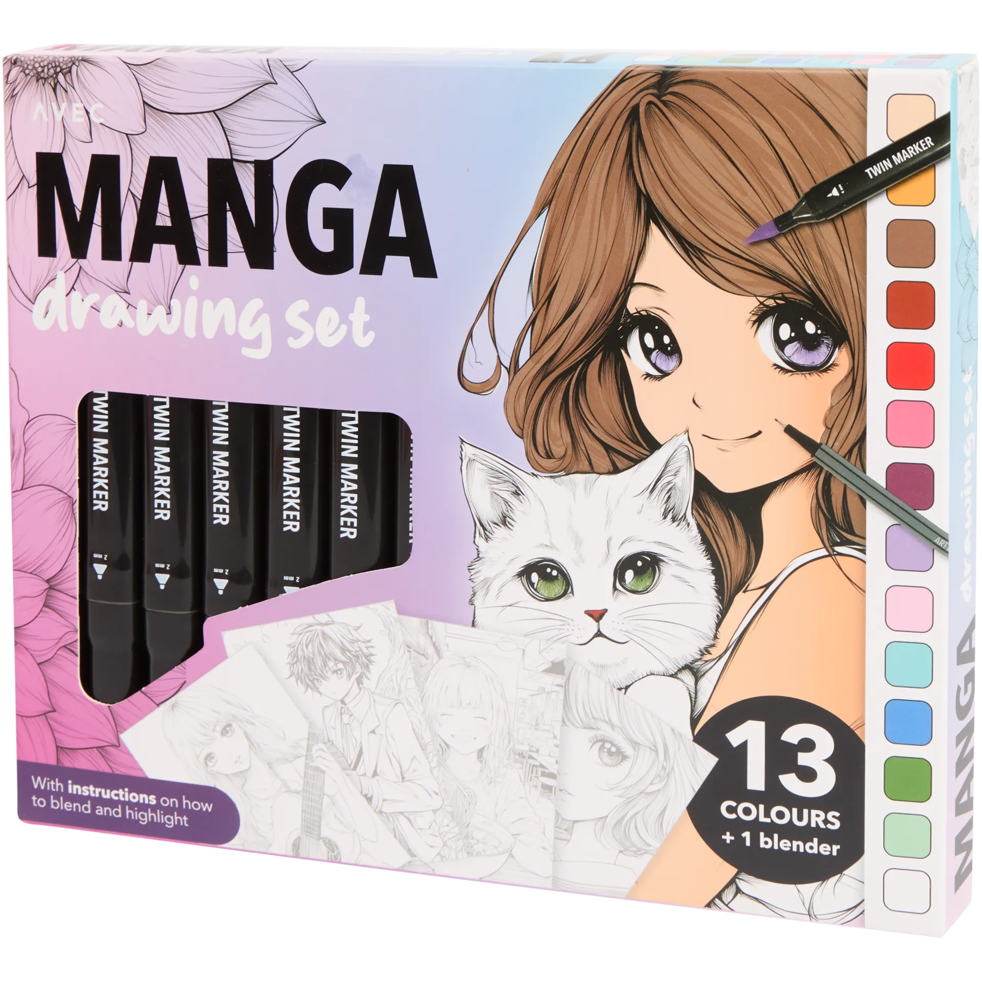 Manga-Ausmalset