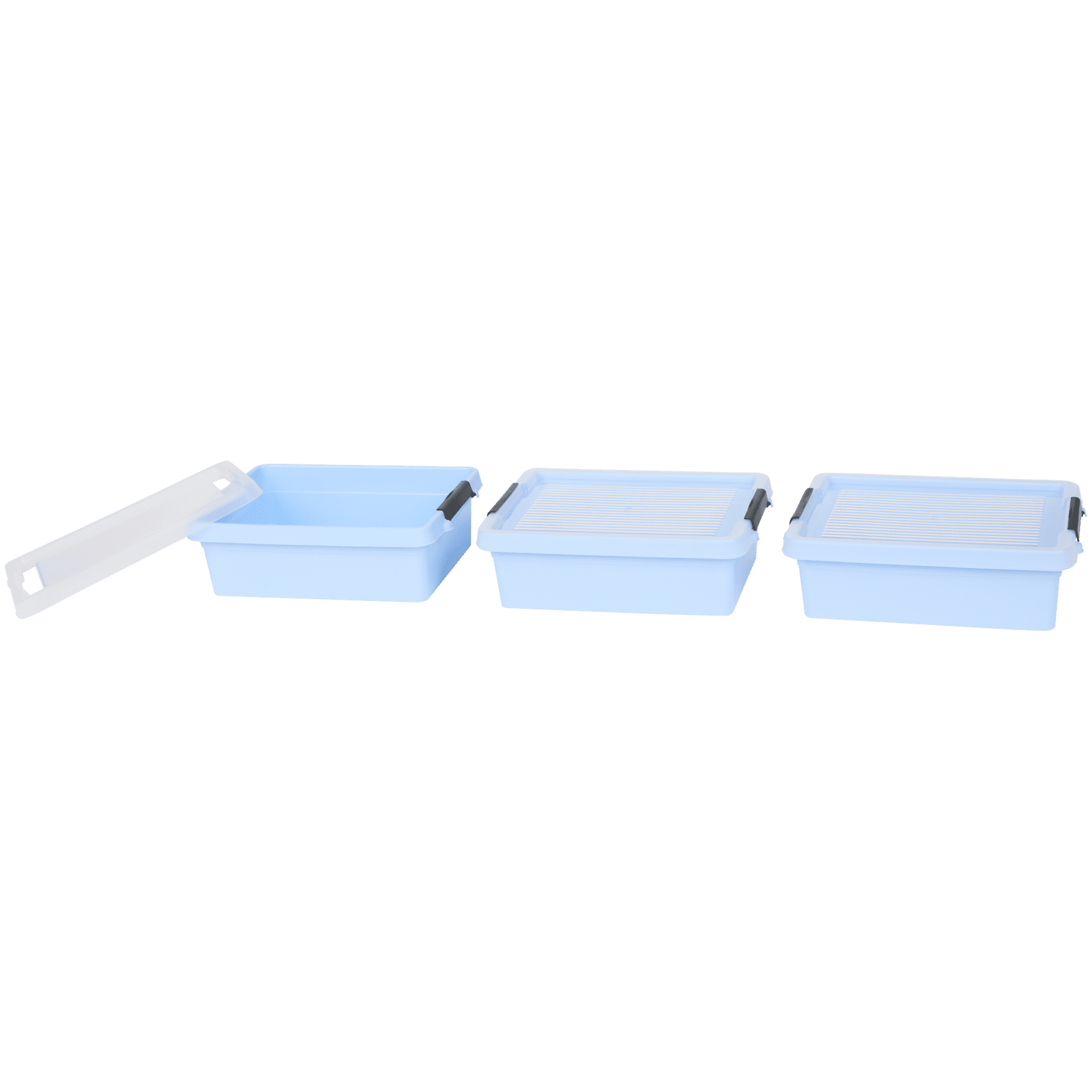 Sacyic 4 Cestini Portaoggetti In Tessuto Pieghevoli – 39,9x30x20,8 Cm – Con Maniglie – Per Scaffali, Armadi, Giocattoli