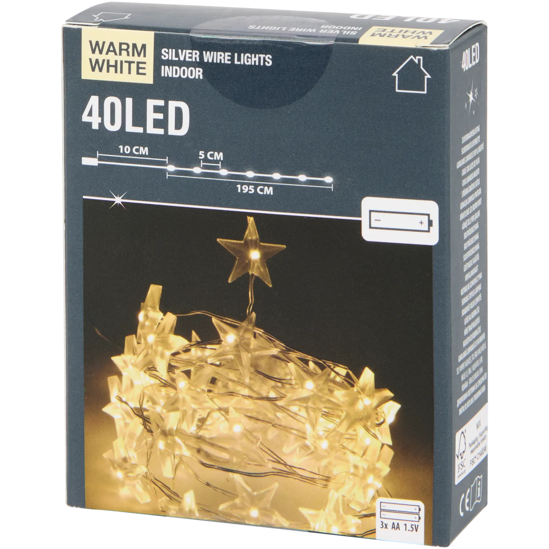 Lichterkette mit Sternen