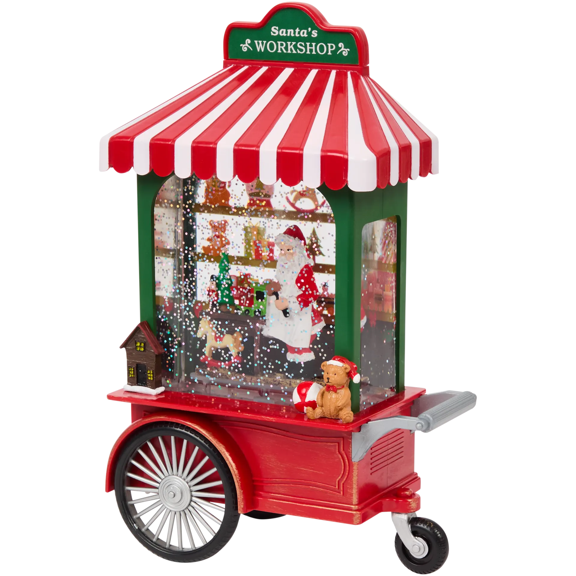 Weihnachtsdeko mit Glitzer