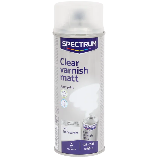 Vernis incolore en aérosol Spectrum Transparent