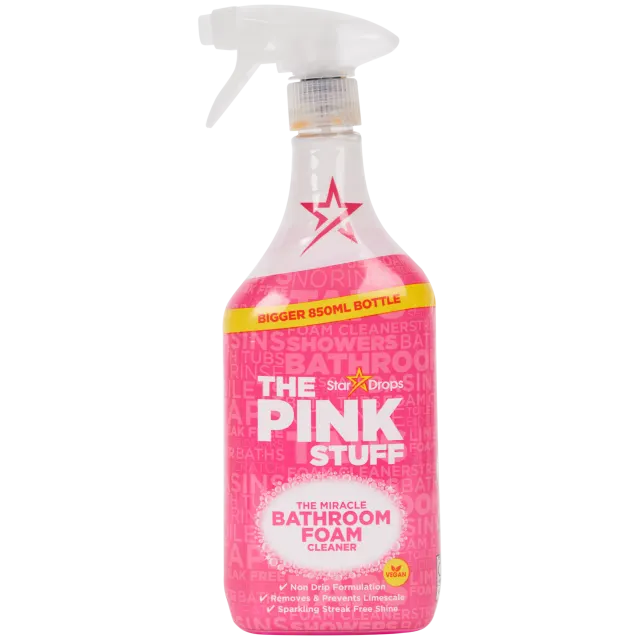 Mousse nettoyante salle de bain The Pink Stuff
